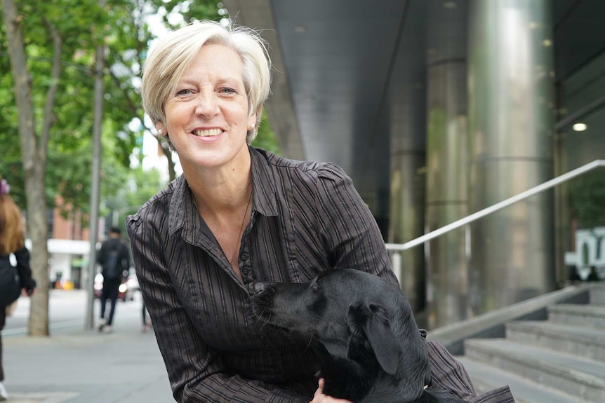 Julie Morrison helped instigate the court dog program at the OPP.