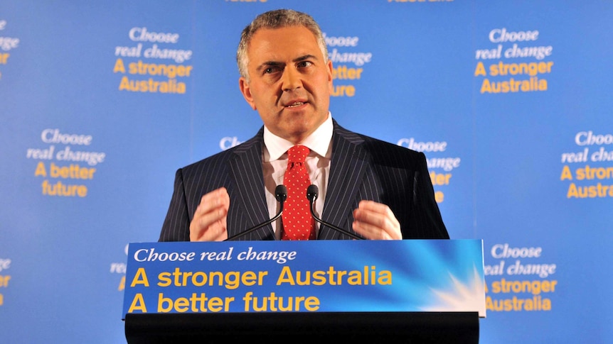 Joe Hockey speaks in Melbourne