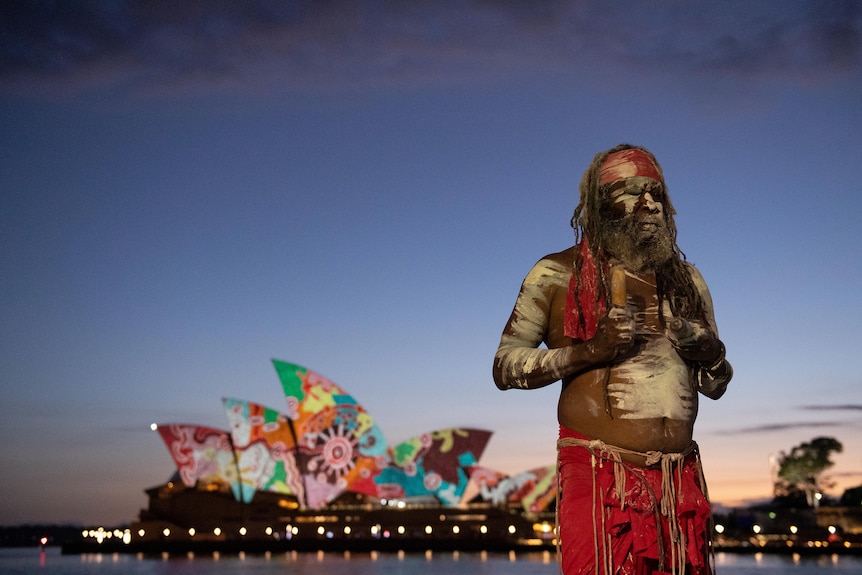 Koomurri performer at Opera House