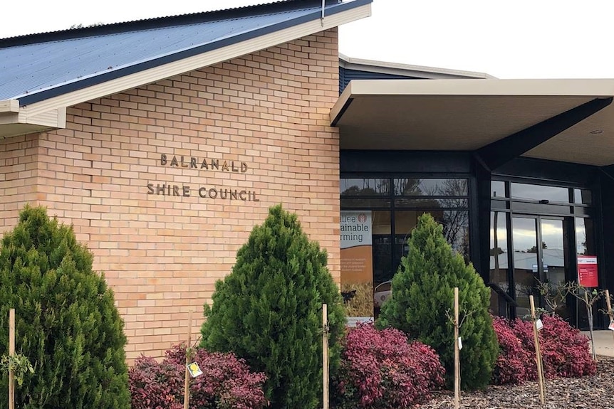 The outside of the Balranald Shire Council building in Balranald, New South Wales.