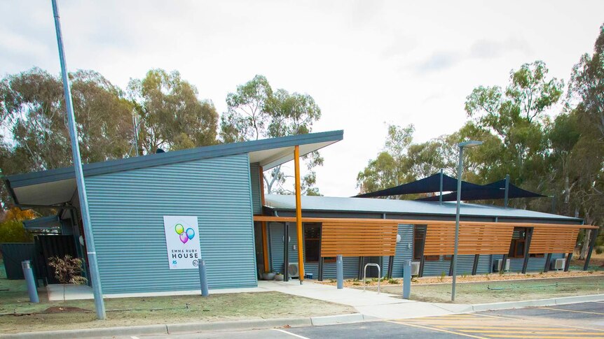 The completed Emma Ruby House is shown in the Canberra suburb of Cook.