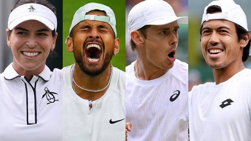 Nick Kyrgios, Alex De Minaur, Alja Tomljanovic and Jason Kubler put together for Wimbledon fourth-round showdowns