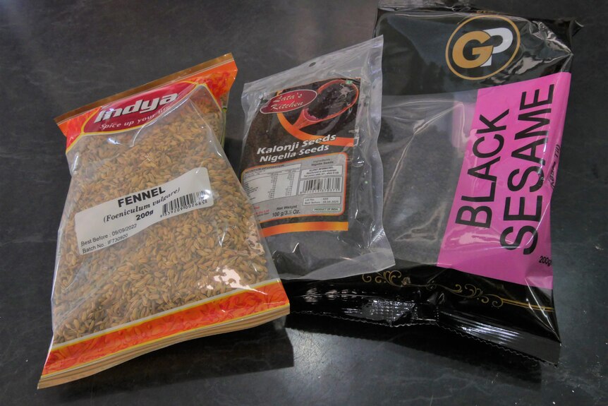 spice packets in shop