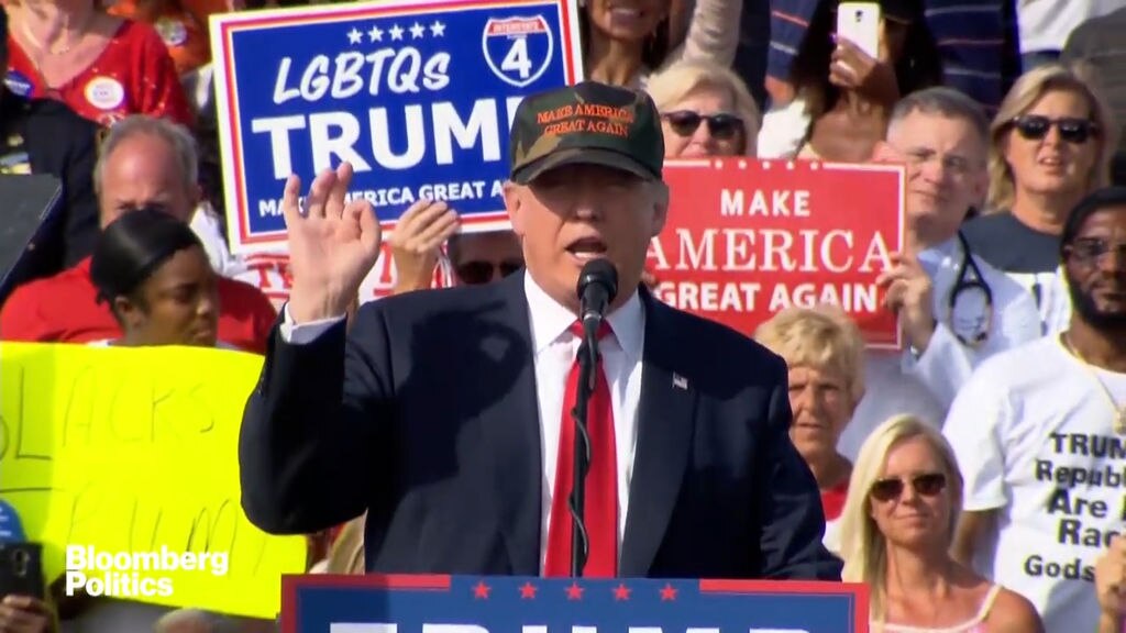 Trump says repealing Obamacare 'so easy' in 2016 rally (Courtesy Bloomberg Politics)