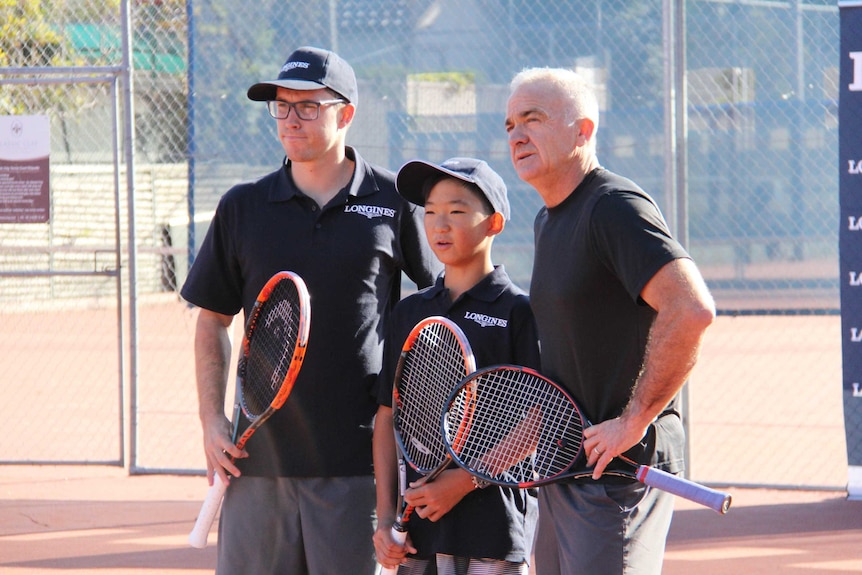 Jeremy Jin, 12, is heading to Paris to represent Australia in a junior tennis tournament.