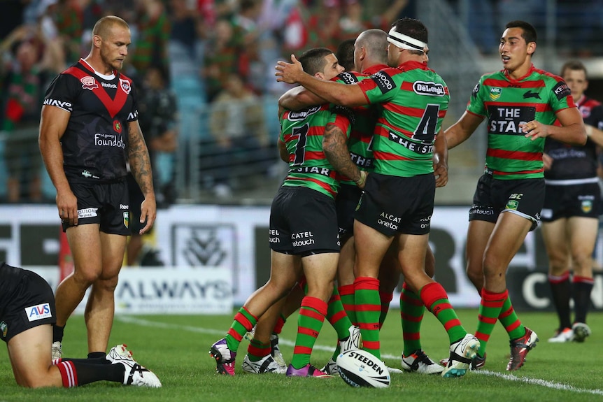 Rabbitohs celebrate early try