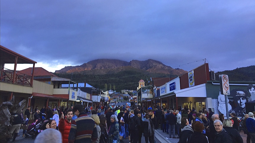 Thousands flock to Tasmania's west coast for Queenstown's The Unconformity festival.