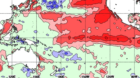Sea surface temperatures in August