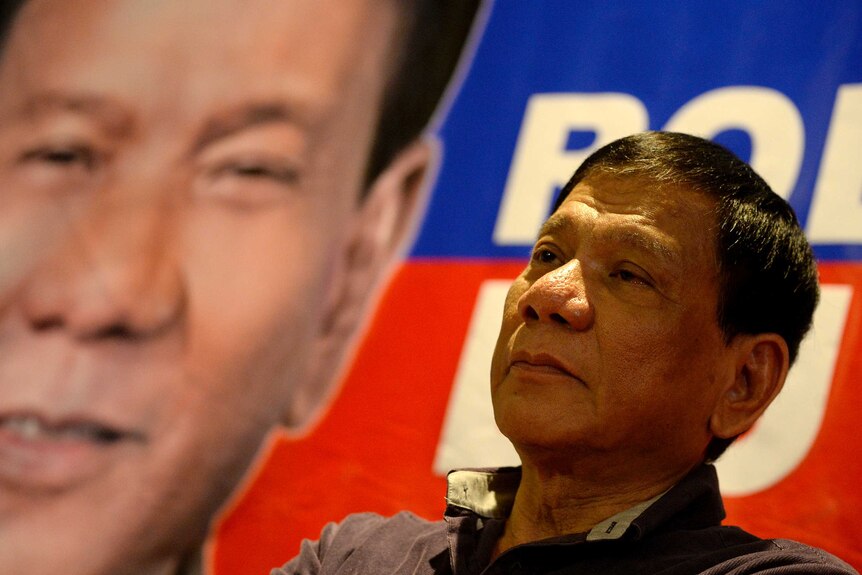 Davao mayor and Philippines presidential candidate Rodrigo Duterte