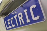 Western Australian electric car number plate