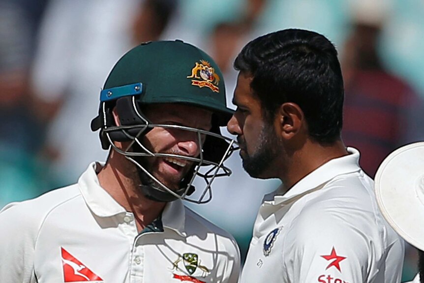 Wade and Ashwin share a heated moment in fourth Test