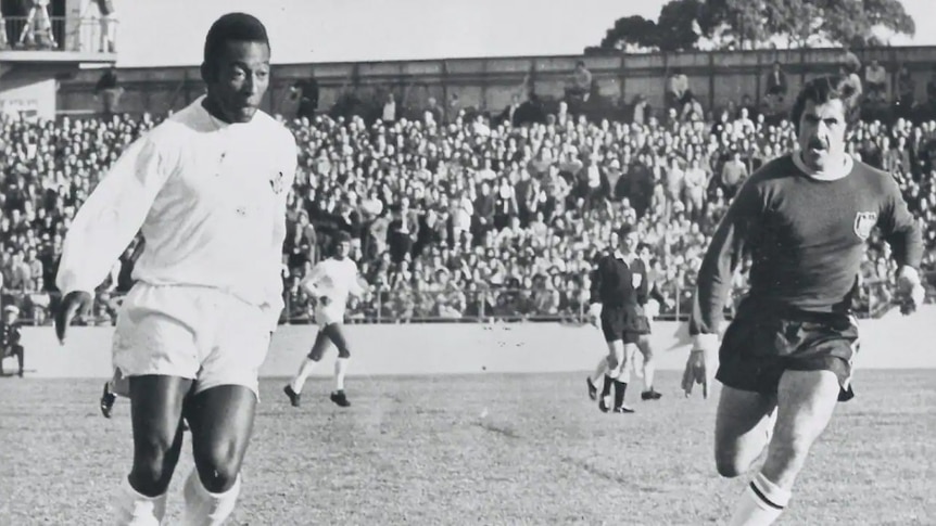 Se souvenir du voyage de Pelé en Australie avec Santos en 1972 – et du Socceroo qui l’a arrêté
