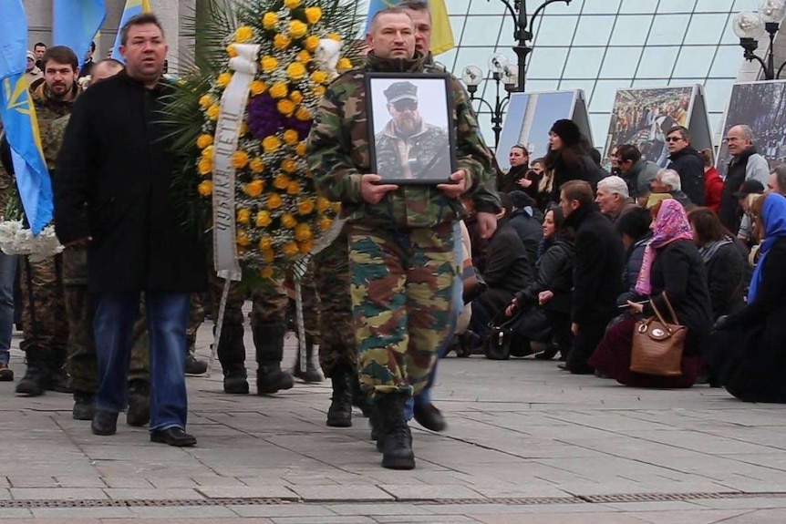 Funeral of Volodymyr Kochetkov-Sukach