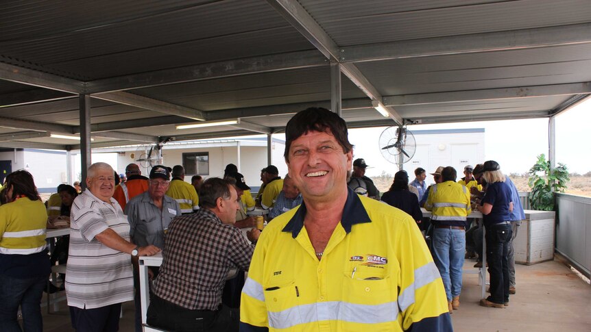 Mining contractor Steve Radford at the Portia gold mine