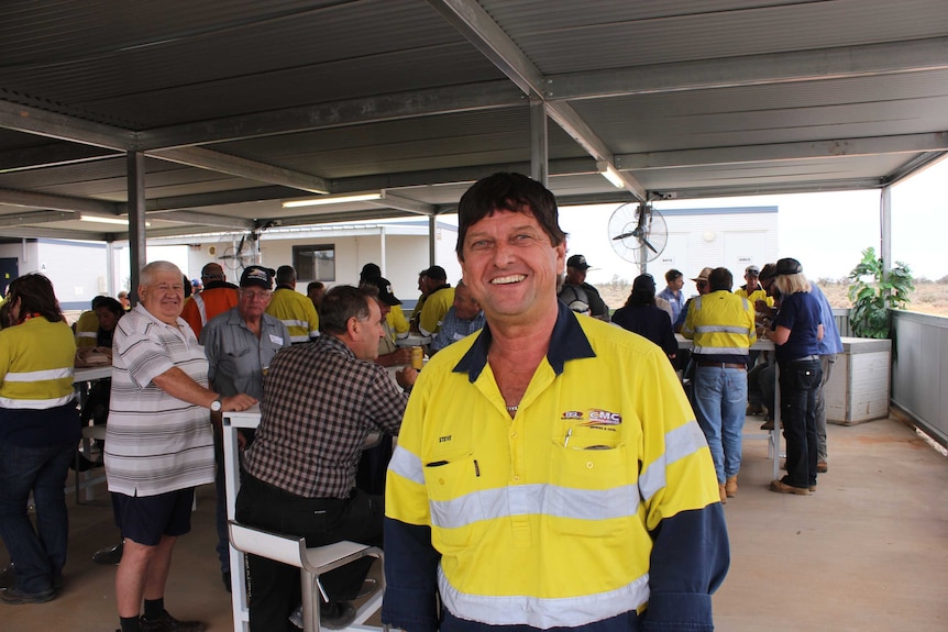 Steve Radford at the Portia gold mine near Broken Hill