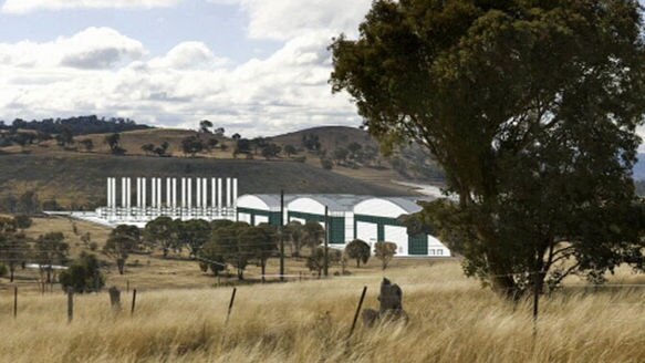 An artist's impression of the power station planned for Tuggeranong.