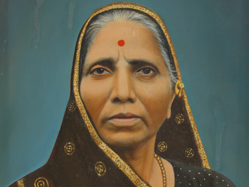 Portrait of a woman in India