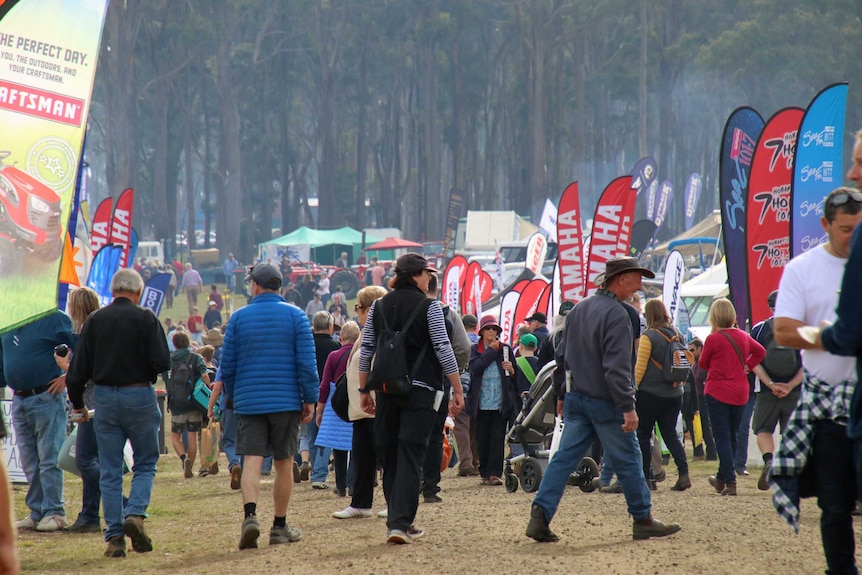 The crowds at Agfest.