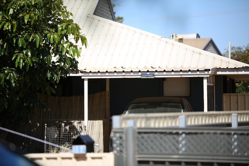The house where Cleo Smith was found in Carnarvon.