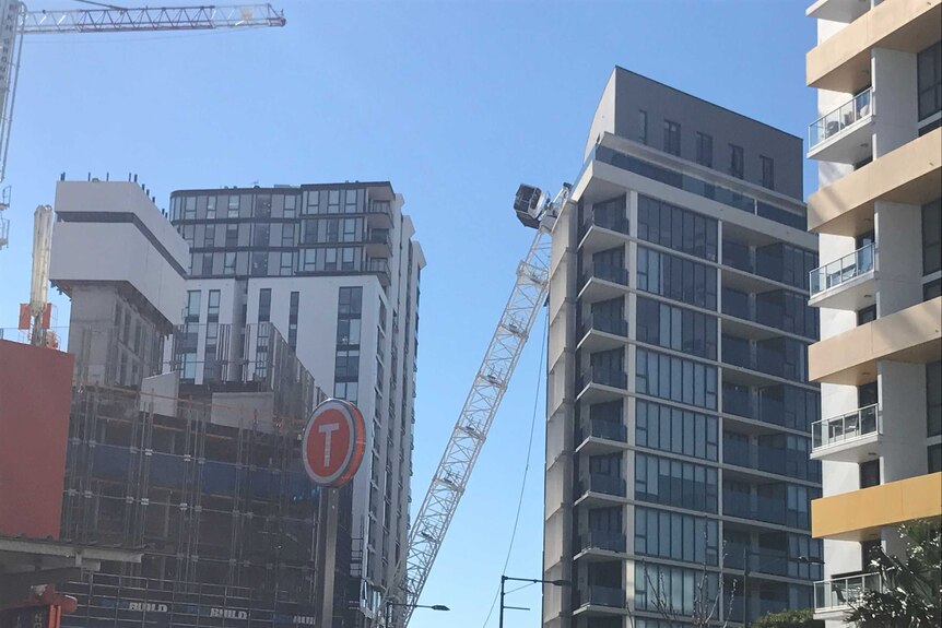 No-one was inside the crane at the time of its collapse.