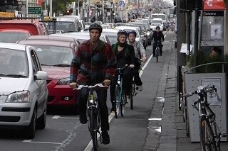 Sydney Road cyclists