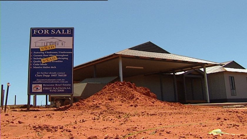 Broome house under construction