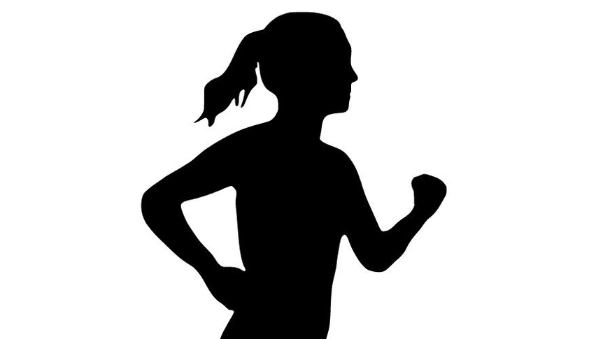Animation of a woman running