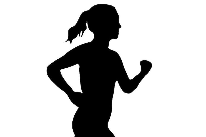 Animation of a woman running