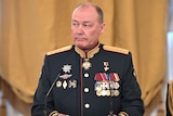Aleksandr Dvornikov in full military regalia 