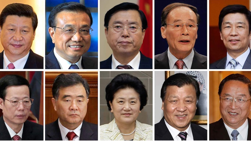 10 candidates for seats on CCP Politburo Standing Committee