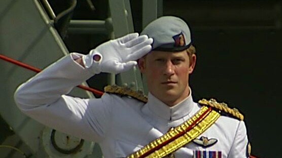 Prince Harry aboard the HMAS Leeuwin for the International Fleet Review