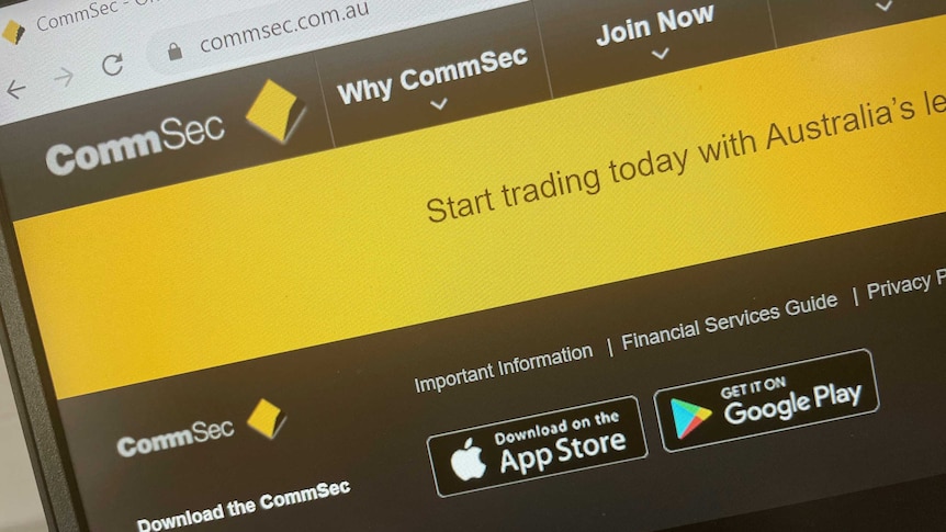 CommSec home page
