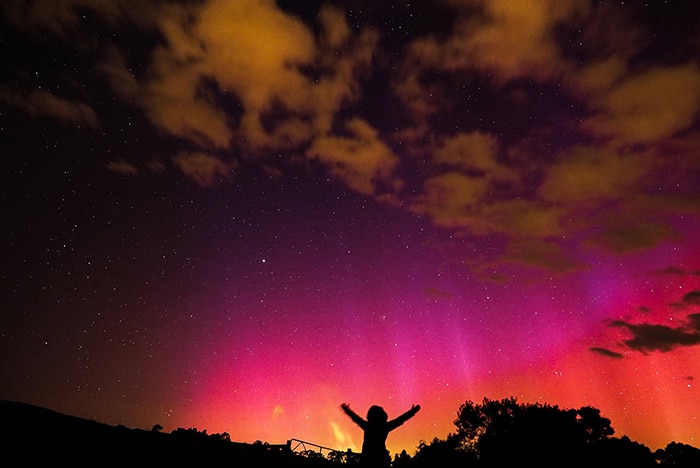 Aurora australis captured over Victoria