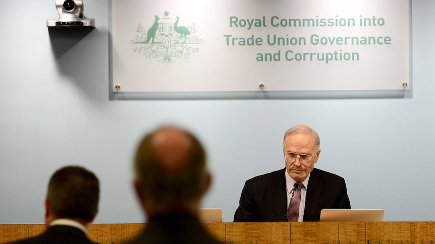 Dyson Heydon at the trade union royal commission