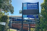 Sign of Ironside State School in Brisbane on July 31, 2021.