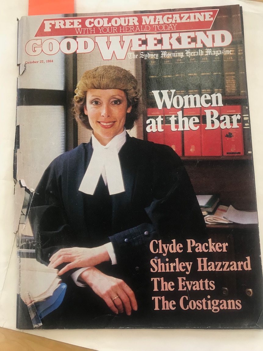 Justice Ruth McColl on the front of the Good Weekend magazine