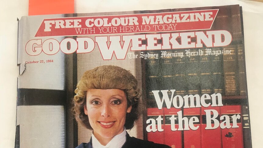 Justice Ruth McColl on the front of the Good Weekend magazine