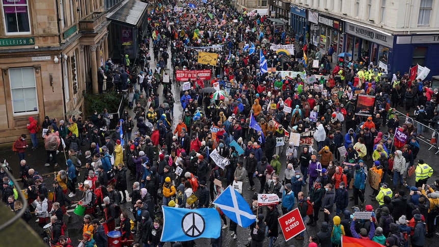 Glasgow climate protest