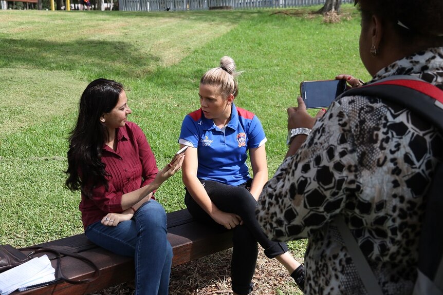 Suchitra interviews W-League Player Cassidy Davis from the Newcastle Jets.