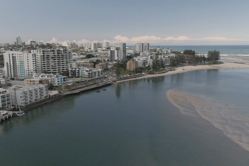 Aerial of Caloundra.