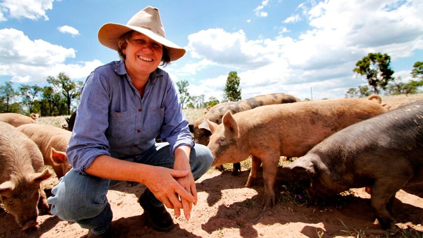 Baralaba free range pig farmer Lucy House