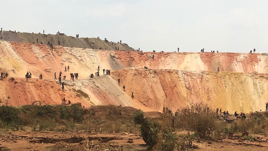 An artisanal cobalt mine in the Democratic Republic of the Congo