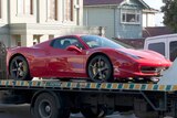 Police seize a Ferrari from the Balwyn home of Bobby Singh.
