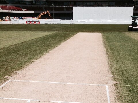 The new pitch at Adelaide Oval is ready for the return of cricket, when SA plays WA in a Sheffield Shield match this week.