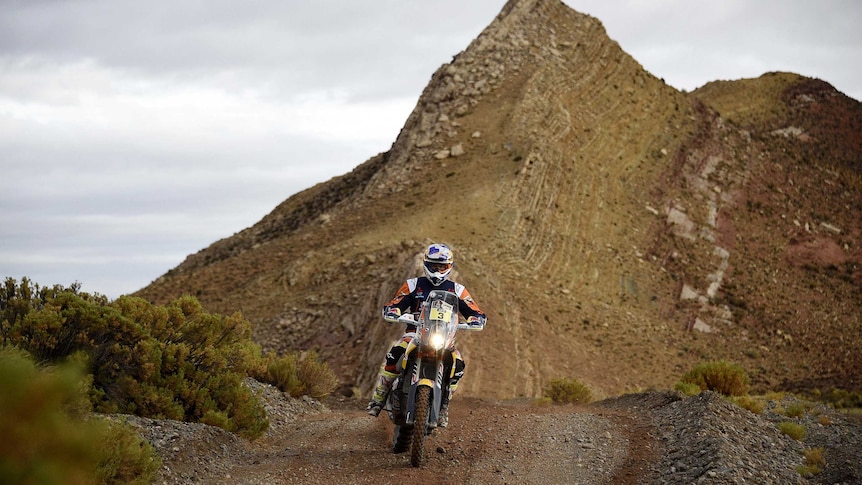 Australian KTM rider Toby Price during the fourth stage of the Dakar Rally