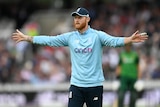 Ben Stokes holds his hands out wide