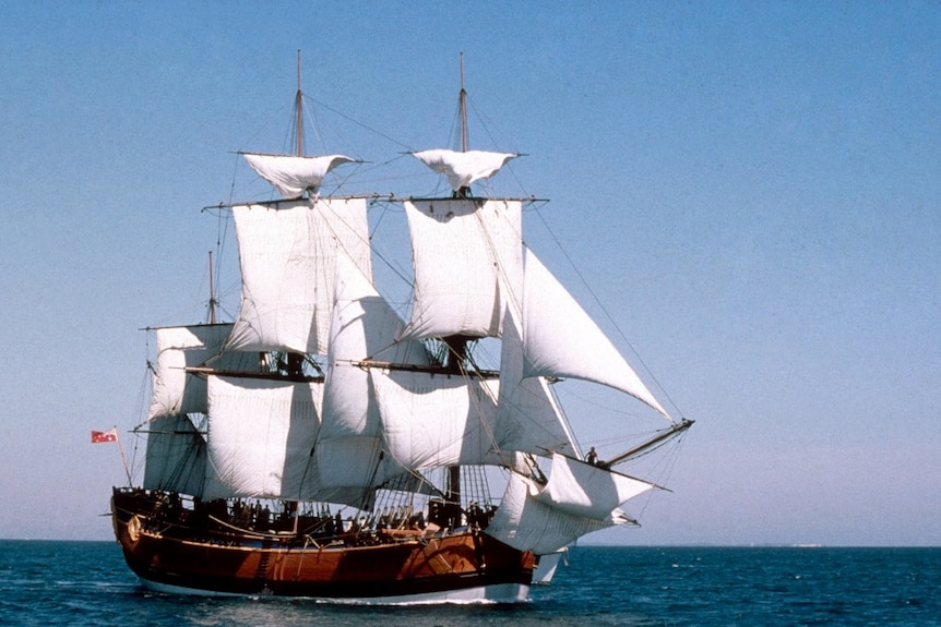 The HM Bark Endeavour replica, photo courtesy of the National Maritime Museum.