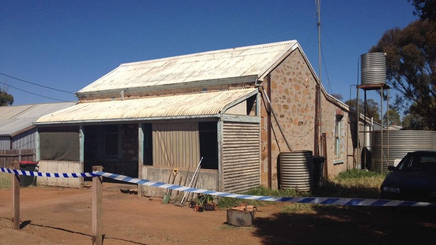 House at Terowie where skeletal remains were found
