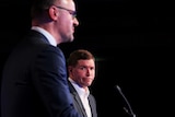 Andrew Barr and Alistair Coe at the ACT leaders' debate