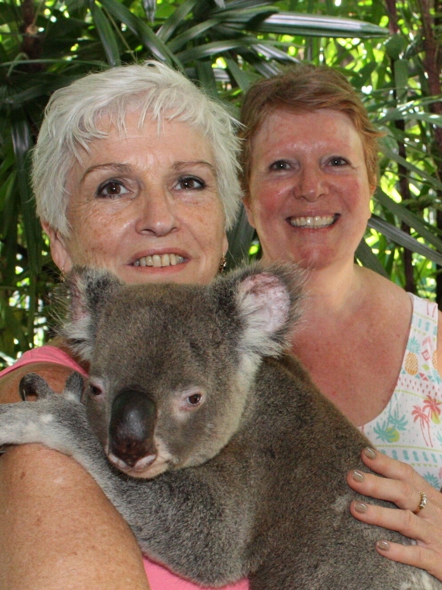 Christine Tripp on the left and Marjorie Peacock